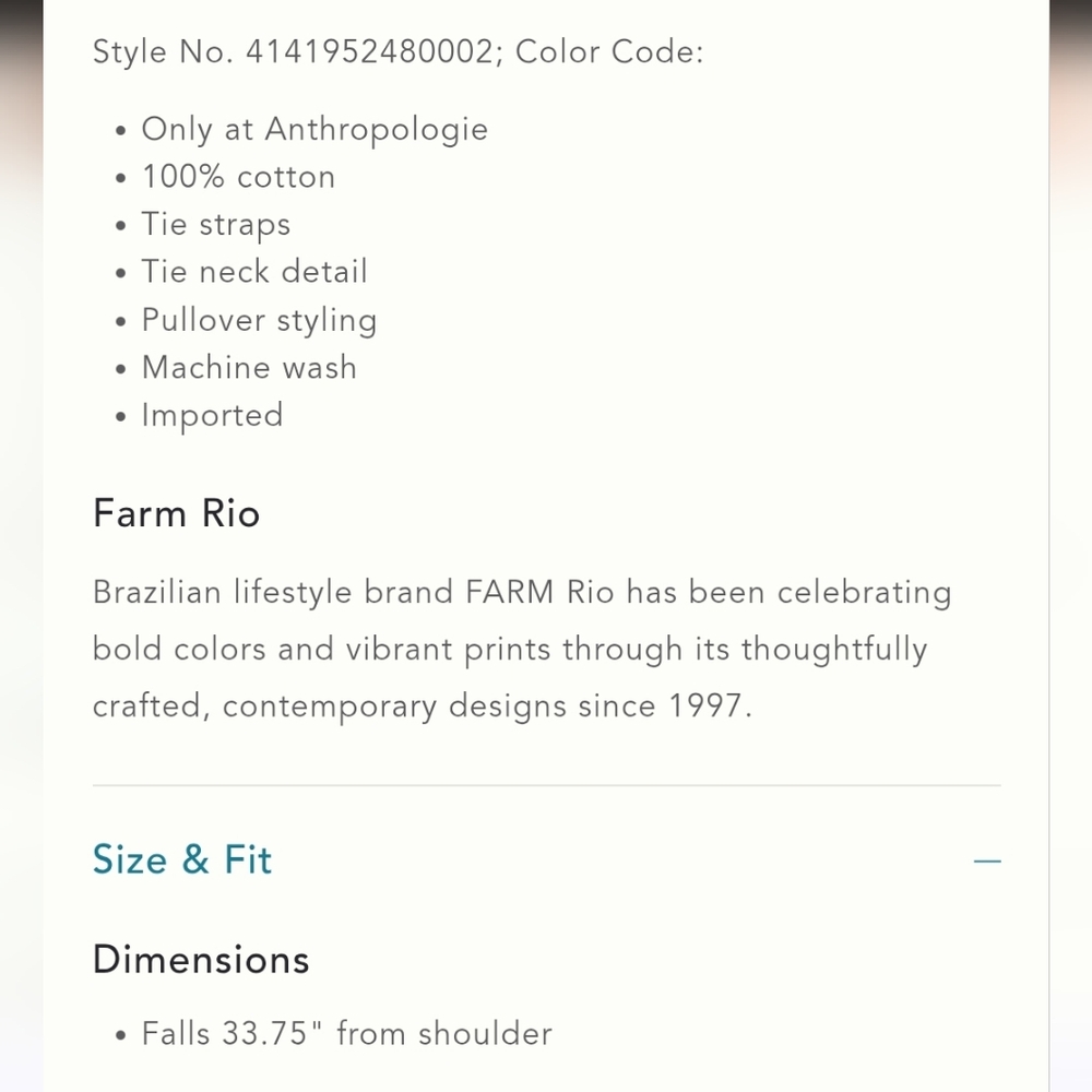 Farm Rio Coverup Dress - Picture 11 of 11